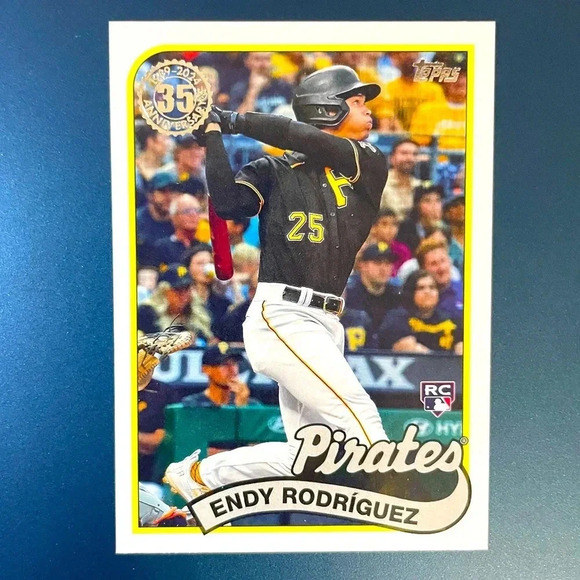 Endy Rodriguez Rookie Card 1989 35th Insert 2024 Topps Pittsburgh Pirates - Picture 1 of 2